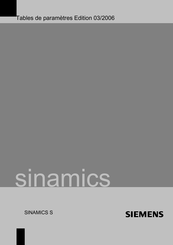 Siemens SINAMICS S Manuel