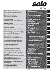 Solo 461 Notice Originale