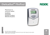 Resol DeltaSol MiniPool Manuel Pour Le Technicien Habilité