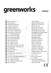 GreenWorks 2504807 Manuel D'utilisation