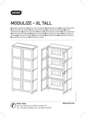 Keter MODULIZE - XL TALL Instructions De Montage