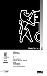 KABA ilco 1000 Série Instructions D'installation