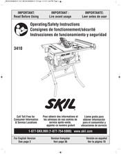 Skil 3410-02 Consignes De Fonctionnement/Sécurité