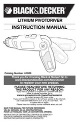 Black & Decker Li2000 Manuel D'instructions