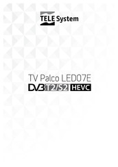 Tele System Palco LED07E DVBT2/S2HEVC Mode D'emploi