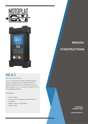 Motoplat CV VC-3.1 Manual D'instructions