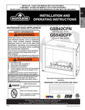 Napoleon Riverside GSS42CFP Instructions D'installation Et D'opération