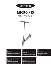 m-cro MICRO X10 Notice Originale