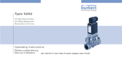 Burkert 5282 Manuel D'utilisation