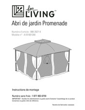 for Living 088-2027-8 Instructions De Montage