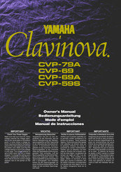 Yamaha Clavinova CVP-69 Mode D'emploi