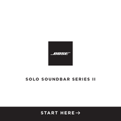 Bose SOLO SOUNDBAR II Série Mode D'emploi