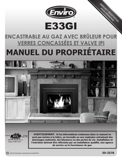 Enviro E33GI Manuel Du Propriétaire