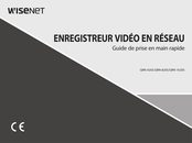 Hanwha Techwin wisenet QRN-820S Guide De Prise En Main Rapide