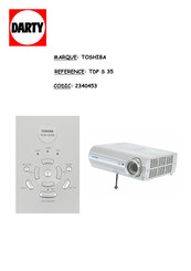 Toshiba TDP-SC35 Mode D'emploi
