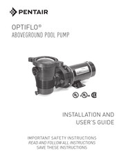 Pentair OptiFlo 0.75HP Guide D'installation Et D'utilisation