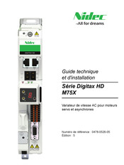 Nidec Digitax HD M750 Manuel Technique Et D'installation