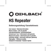 Oehlbach HS Repeater Mode D'emploi