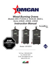 Omcan 43649 Manuel D'instructions