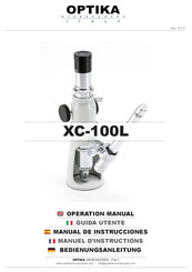 OPTIKA MICROSCOPES XC-100L Manuel D'instructions
