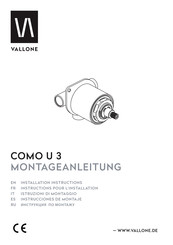 Vallone COMO U 3 Instructions Pour L'installation