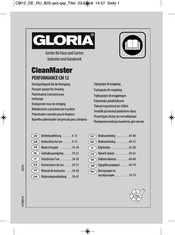 Gloria CleanMaster PERFORMANCE CM 12 Mode D'emploi