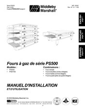 Middleby Marshall PS500 Série Manuel D'installation Et D'utilisation