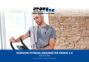 Horizon Fitness PAROS 2.0 Manuel Du Propriétaire