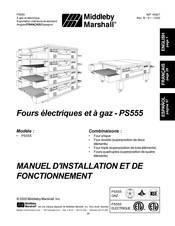 Middleby Marshall PS555 Manuel D'installation Et De Fonctionnement