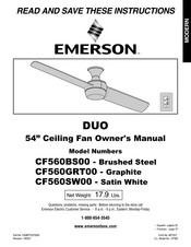 Emerson DUO CF560SW00 Mode D'emploi