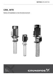 Grundfos CRK 2 Notice D'installation Et De Fonctionnement