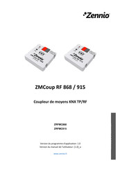 Zennio ZMCoup RF 868 Mode D'emploi