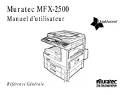 Muratec QUAD ACCESS MFX-2500 Manuel D'utilisateur