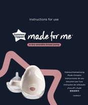 Tommee Tippee made for me Mode D'emploi