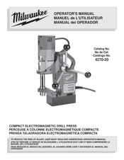 Milwaukee 4270-20 Manuel De L'utilisateur