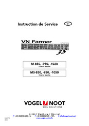 VOGEL&NOOT FARMER PERMANIT 3S M 1020 Instructions De Service