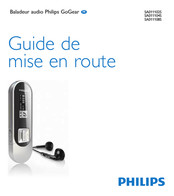 Philips GoGear SA011102S Guide De Mise En Route