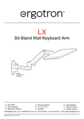 Ergotron LX Sit-Stand Wall Keyboard Arm Manuel De L'utilisateur