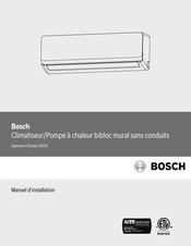 Bosch Climate 5000 Serie Manuel D'installation