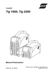 ESAB Caddy Tig 2200i Manuel D'instructions