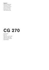 Gaggenau CG 270 Notice D'utilisation