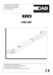 CAB HYDRO HD.80 Livret D'instructions Et Catalogue Des Pieces De Rechange