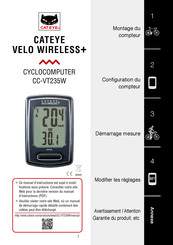 Cateye Velo Wireless+ CC-VT235W Manuel D'instructions