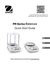 OHAUS PR523 Guide De Démarrage Rapide