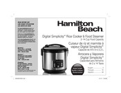 Hamilton Beach Digital Simplicity 37549 Mode D'emploi