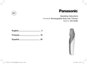 Panasonic ER-GK60 Mode D'emploi