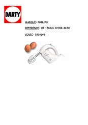 Philips HR 1560/6 Mode D'emploi
