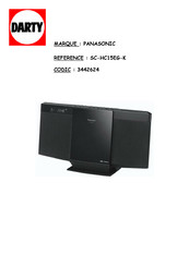 Panasonic SC-HC15EG-K Mode D'emploi