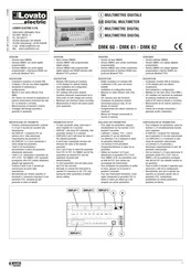 LOVATO ELECTRIC DMK 61 Mode D'emploi