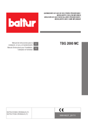 baltur TBG 2000 MC Manuel D'instructions Pour L'installation, L'utilisation Et L'entretien